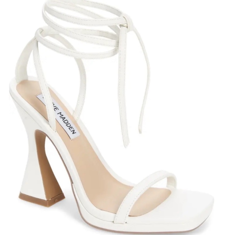 Steven Madden white heels